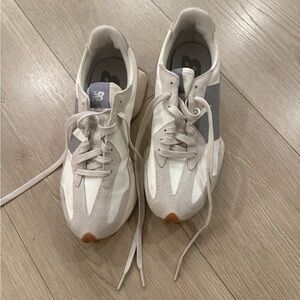 New Balance White and Gray Athletic Shoes